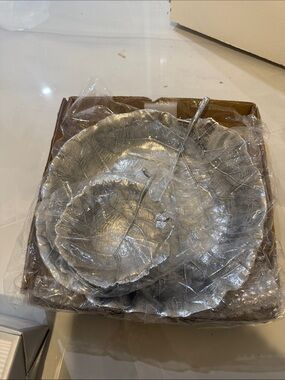 NIB Martha Stewart Silver Leaf Chip & Dip Set (Discontinued)
